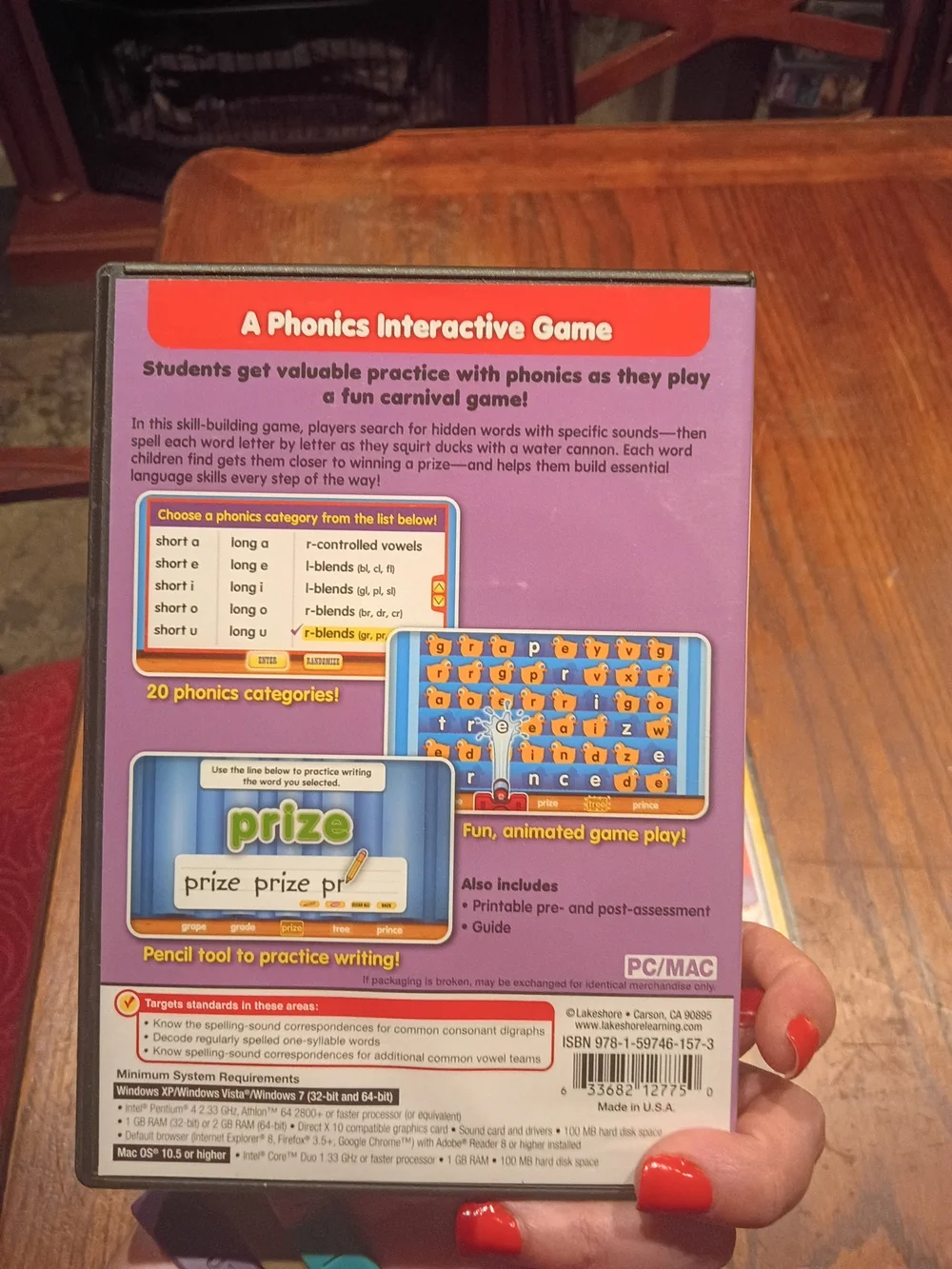 Phonics Carnival Game And Word Families Pc Game Bundle- Yellow/Purple/Teal